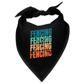 Fechten Fechter - Bandana - Schwarz - Vorne