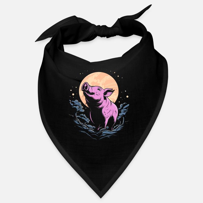 Cochon Cochon Fermier Lune Hurlant Bandana