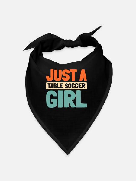 Tischfußball Kicker Juste une fille de baby-foot - Bandana - noir - Devant