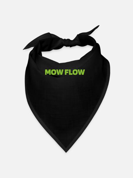 Rasenmäher Mähen - Bandana - Schwarz - Vorne