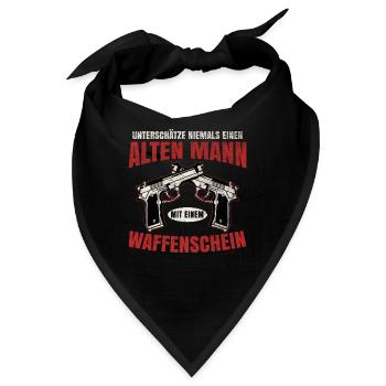 Schützenfest Schießen Schießsport Sportschütze - Bandana - Schwarz - Vorne