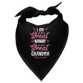Kinderbetreuer Kindermädchen Oma Babysitter - Bandana - Schwarz - Vorne