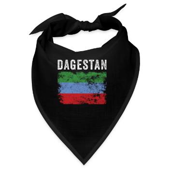 Dagestan Flag Distressed - Dagestan Flag - Bandana - Schwarz - Vorne