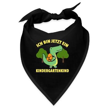 Ich Bin Jetzt Ein Kindergartenkind - Bandana - Schwarz - Vorne