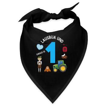 Lausbua und 1 - Bandana - Schwarz - Vorne