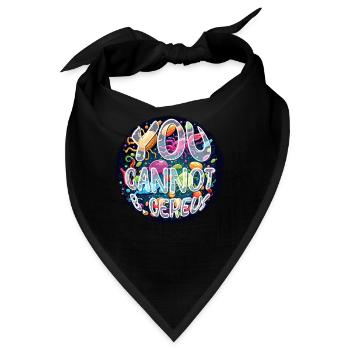 Mikrobiologie Mikrobiologe You Cannot B Cereus - Bandana - Schwarz - Vorne