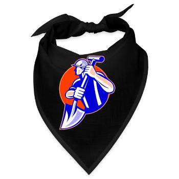 Arbeiter - Bandana - Schwarz - Vorne