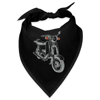 Simson SR50 SR80 - Bandana - Schwarz - Vorne