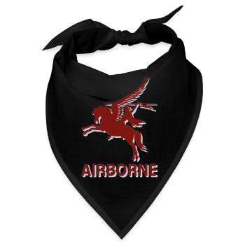 Arnhem Oosterbeek Parachute Regiment Airborne Para - Bandana - Schwarz - Vorne