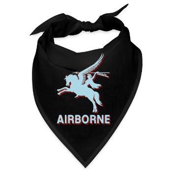 Arnhem Oosterbeek Parachute Regiment Airborne Para - Bandana - Schwarz - Vorne