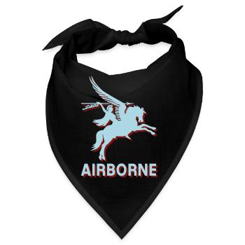 Arnhem Oosterbeek Parachute Regiment Airborne Para - Bandana - Schwarz - Vorne