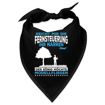 Modellfliegen Modellflug Modellflieger Hobby - Bandana - Schwarz - Vorne