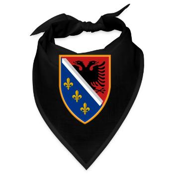 Bosna Albania - Bandana - Schwarz - Vorne