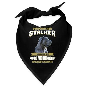 Cane Corso Hund - Cane Corso - Bandana - Schwarz - Vorne