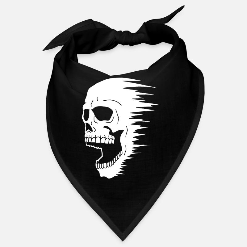 Weißer Schädel und Geschwindigkeit Bandana