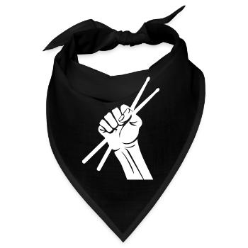 Schlagzeug, Trommel, Musik, Instrument - Bandana - Schwarz - Vorne