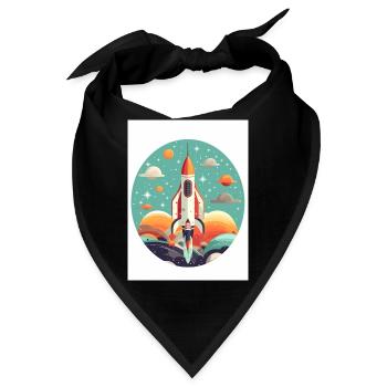 Rocket Launch - Bandana - Schwarz - Vorne