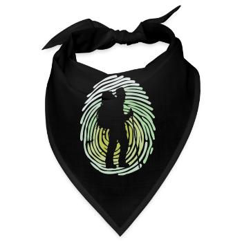 Bergwanderung Wandern Wanderer Wanderung Trekking - Bandana - Schwarz - Vorne