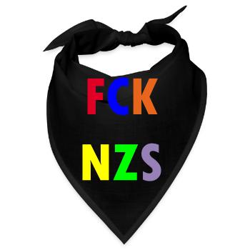FCK NZS - Bandana - Schwarz - Vorne