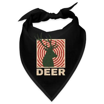 Deer - Bandana - Schwarz - Vorne