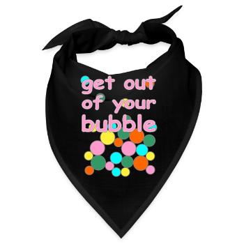 bubble englische Version - Bandana - Schwarz - Vorne