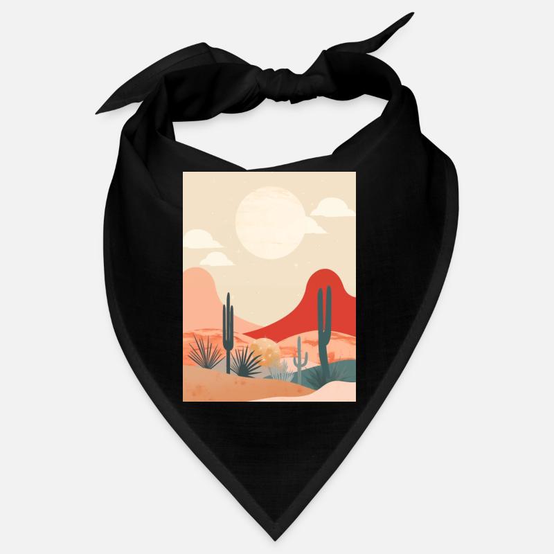 Wüste im minimalistischen Flat Style Bandana