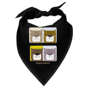 bären bären - Bandana - Schwarz - Vorne