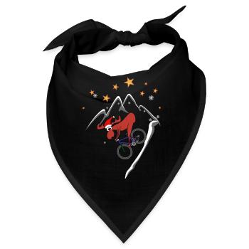 Elch MTB Downhill Xmas - Bandana - Schwarz - Vorne