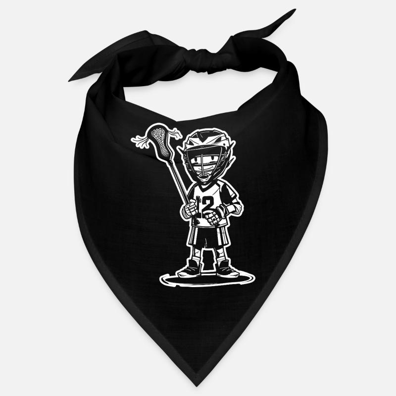 Lacrosse garçon style dessin animé Bandana