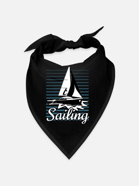 sailboat 002 - Bandana - Schwarz
