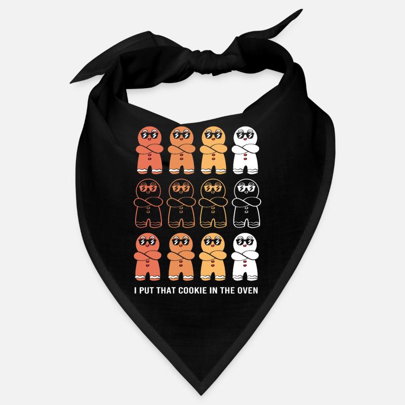 Pregnancy Birth Gingerbread Christmas Bandana