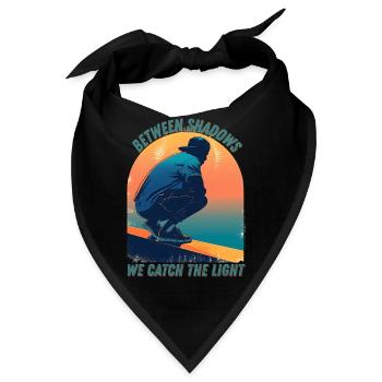 Zwischen Licht und Schatten - Bandana - Schwarz - Vorne