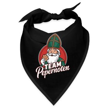 Sinterklaas Team Pepernoten Lebkuchen Fan Design - Bandana - Schwarz - Vorne