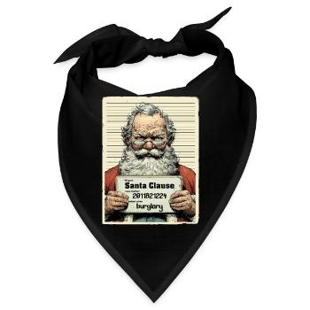 Santa Verhaftet - Bandana - Schwarz - Vorne