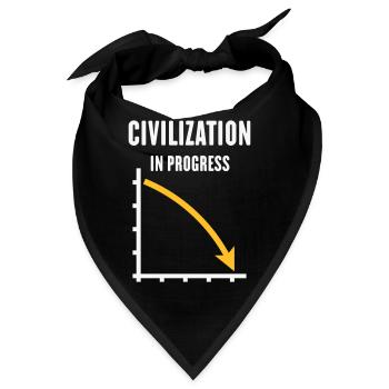 Civilization In Progress (Zivilisation POS Gold2C) - Bandana - Schwarz - Vorne