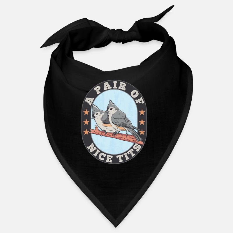 Tufted Titmouse paar schöne Titten Vogel Geschenk lustig Bandana