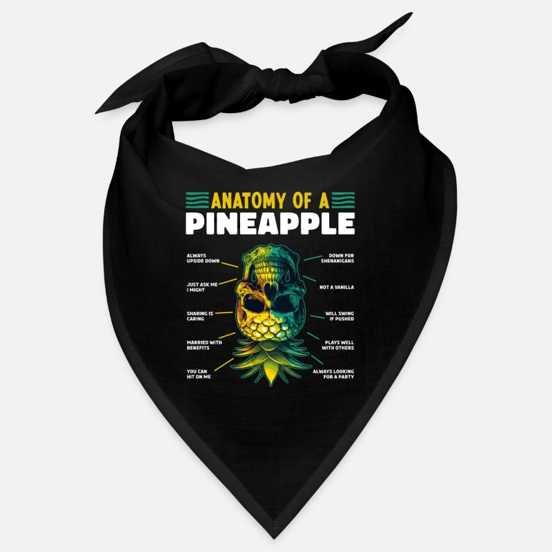 Anatomie einer Ananas lustig auf dem Kopf Bandana