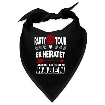 Jga Er heiratet Aber ich bin noch zu haben Ledig - Bandana - Schwarz - Vorne