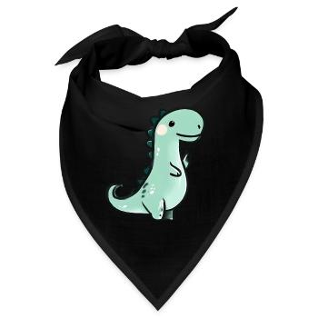 Niedlicher Buntstift Dinosaurier - Bandana - Schwarz - Vorne
