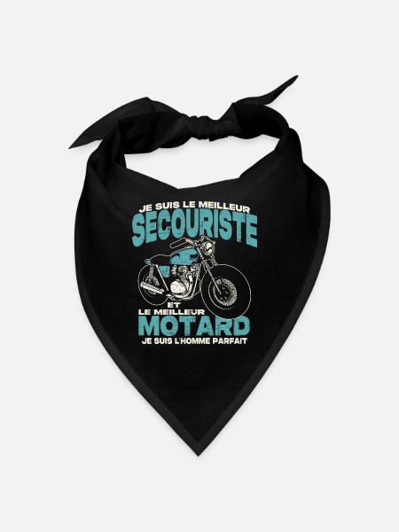 Le meilleur secouriste et le meilleur motard - Bandana - noir
