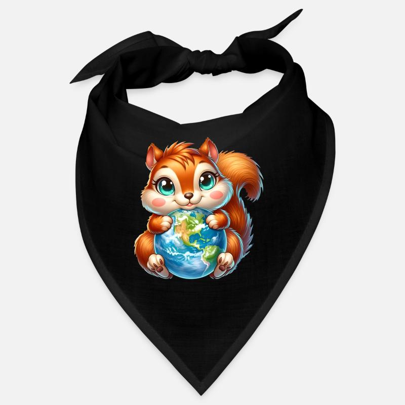 Süßes Eichhörnchen Umweltschutz Erde Bandana