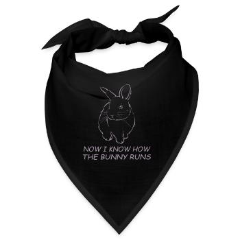 Denglisch Jetzt weiß ich wie der Hase läuft - Bandana - Schwarz - Vorne