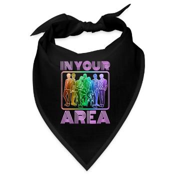 KPop Area Group KPop KDrama Fan Geschenkidee - Bandana - Schwarz - Vorne