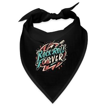 Rock n Roll forever Vintage Logo - Bandana - Schwarz - Vorne