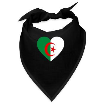 Love Liebe geschenk algeria algerien - Bandana - Schwarz - Vorne