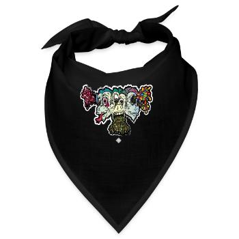 Affe Weisheit - Bandana - Schwarz - Vorne