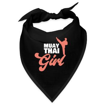 Muay Thai Girl Thai Boxing - Bandana - Schwarz - Vorne