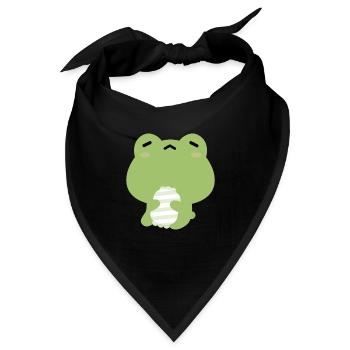 Schläfriger Frosch - Bandana - Schwarz - Vorne