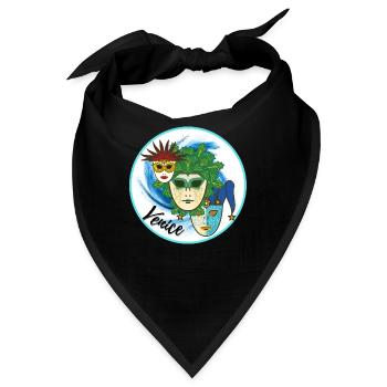 Venedig, Italien - Bandana - Schwarz - Vorne