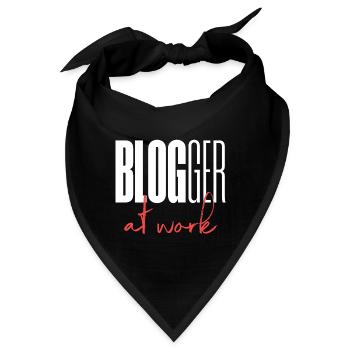 Blogger Blog at work - Bandana - Schwarz - Vorne